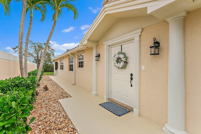 view of entrance to property