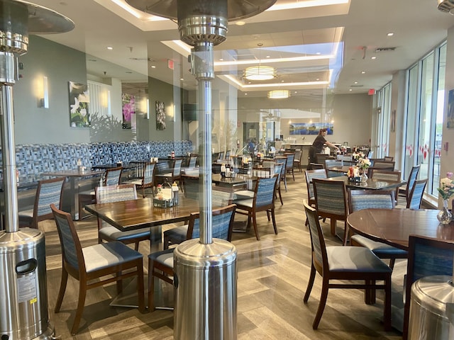 2201 Lucaya Bnd Unit M1, Coconut Creek, FL 33066 - dining space with visible vents