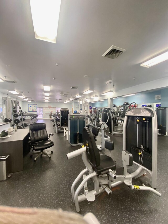 2201 Lucaya Bnd Unit M1, Coconut Creek, FL 33066 - gym with visible vents