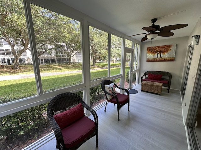 2201 Lucaya Bnd Unit M1, Coconut Creek, FL 33066 - sunroom / solarium with a ceiling fan