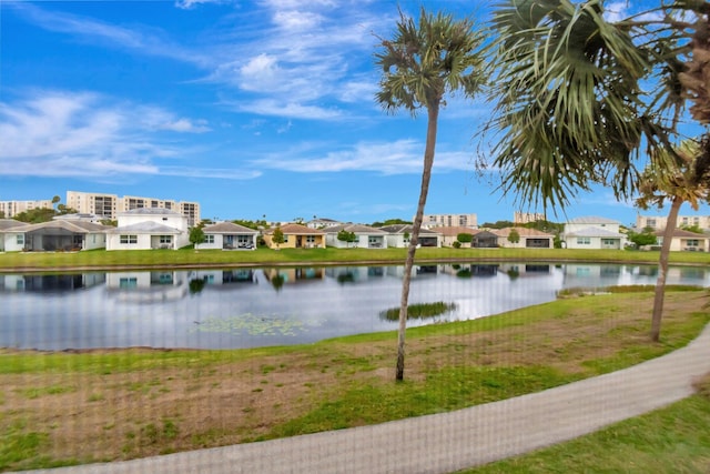 water view featuring a residential view