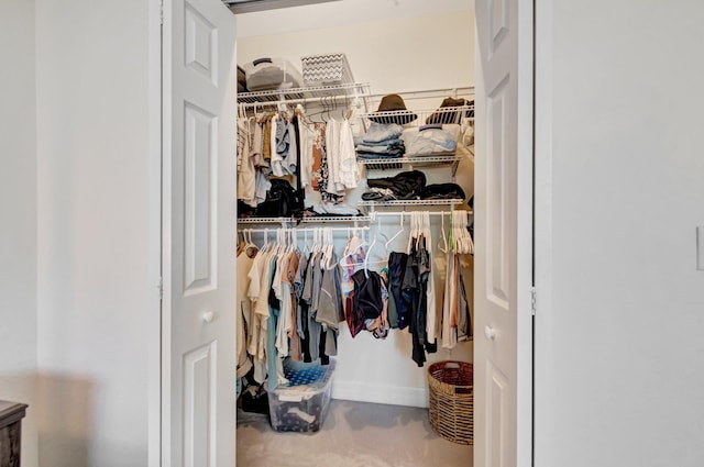 view of closet