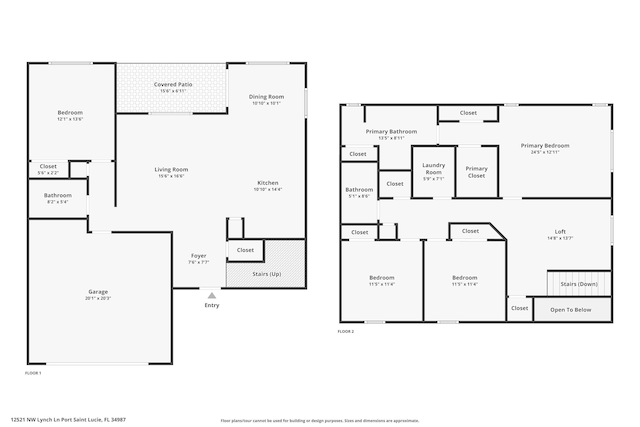 12521 NW Lynch Ln, Port Saint Lucie, FL 34987 - view of layout