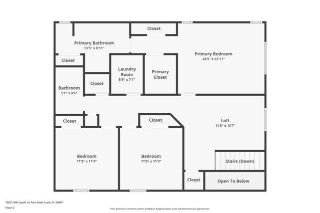 12521 NW Lynch Ln, Port Saint Lucie, FL 34987 - view of layout