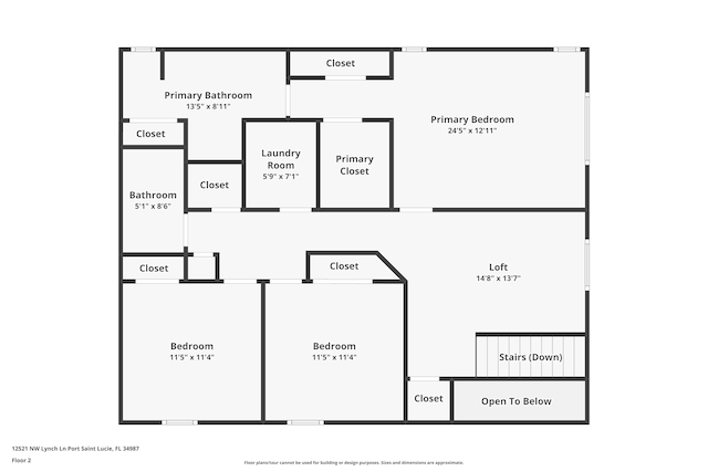 12521 NW Lynch Ln, Port Saint Lucie, FL 34987 - plan