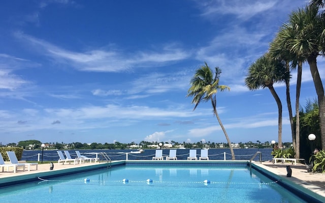 view of pool