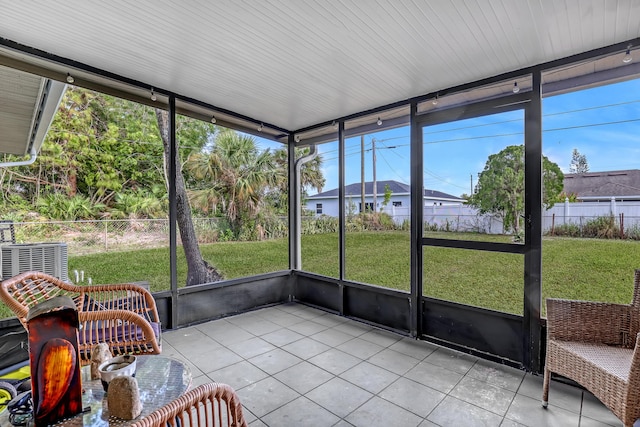 sunroom featuring a wealth of natural light