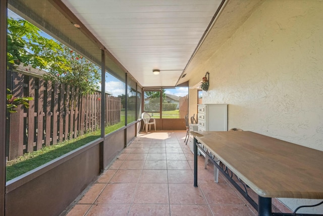 view of sunroom / solarium