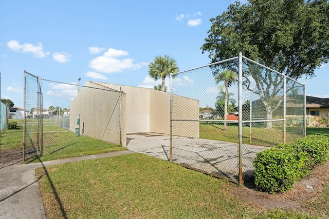 view of community featuring a lawn