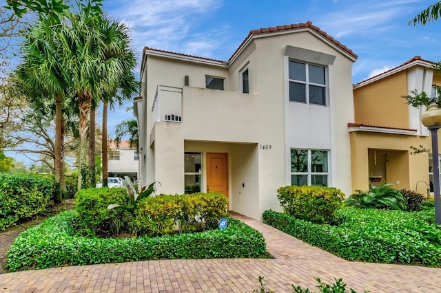 view of mediterranean / spanish house