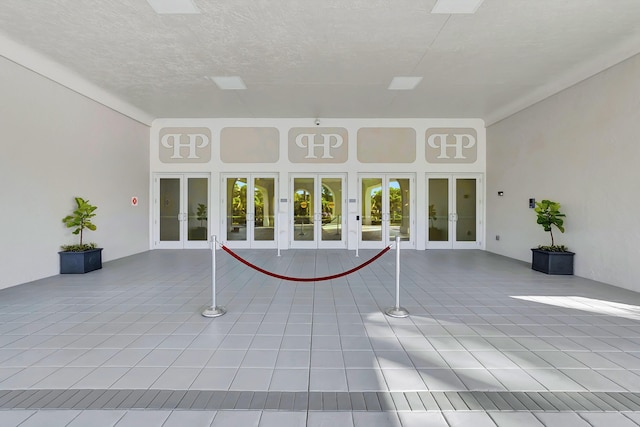 interior space with french doors