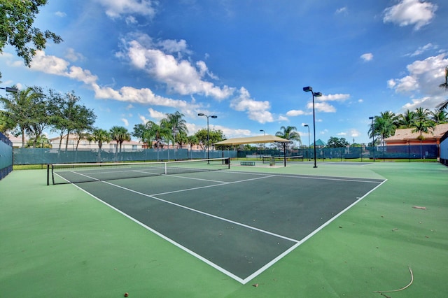 view of tennis court