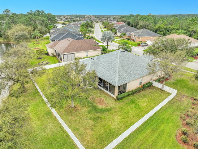 bird's eye view featuring a residential view