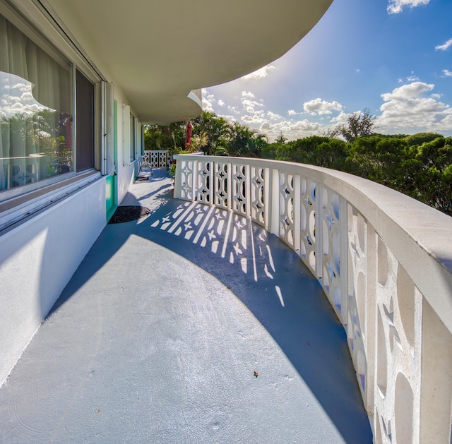 view of balcony