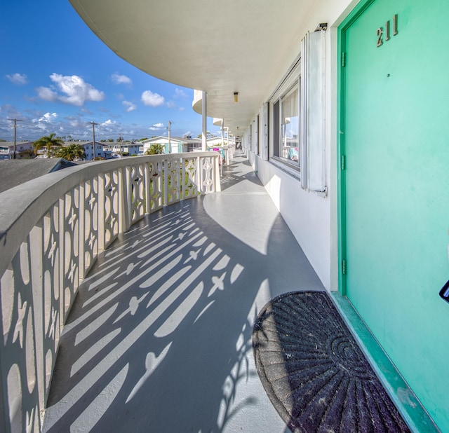 view of balcony