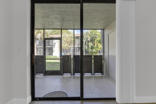 unfurnished sunroom with plenty of natural light