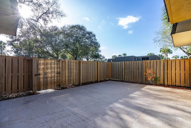 view of patio / terrace with a fenced backyard