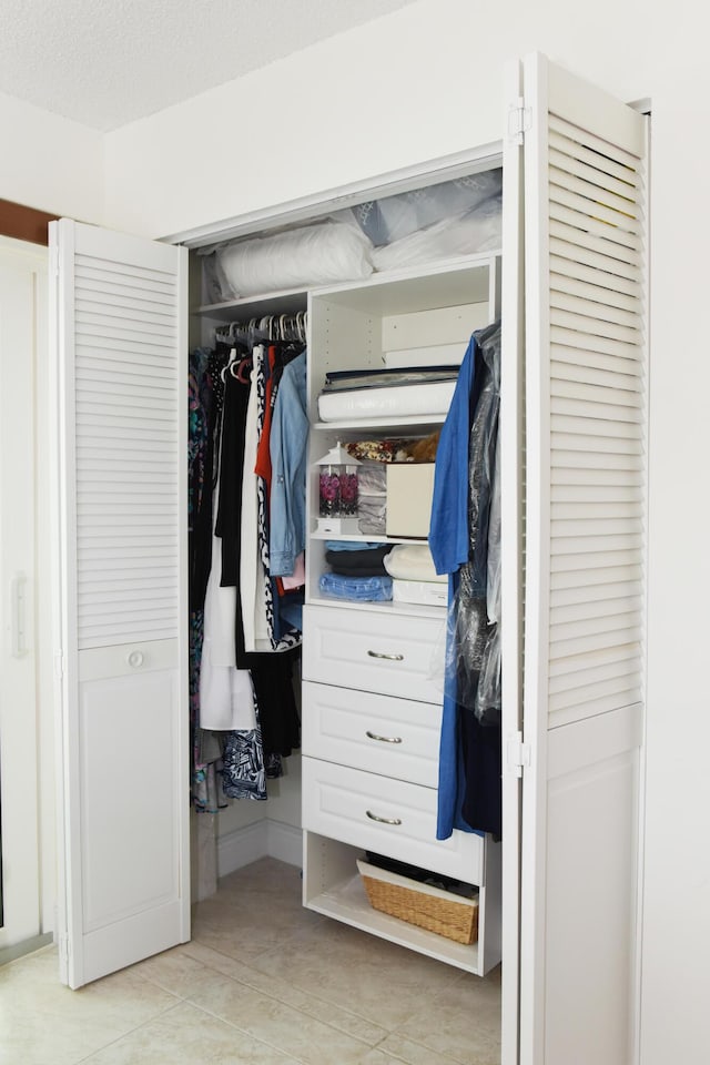 view of closet