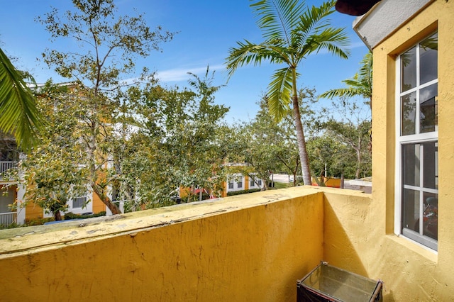 view of balcony