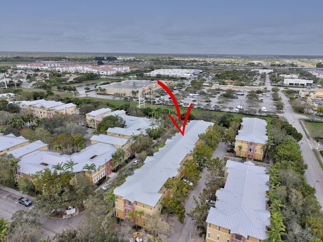 aerial view featuring a residential view