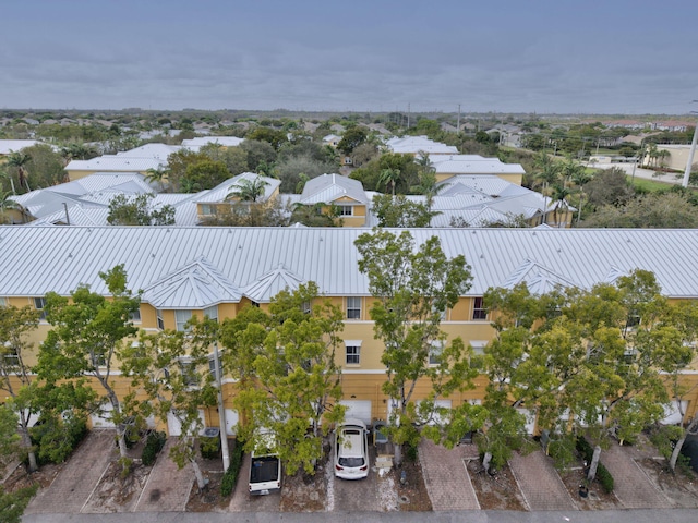 bird's eye view with a residential view