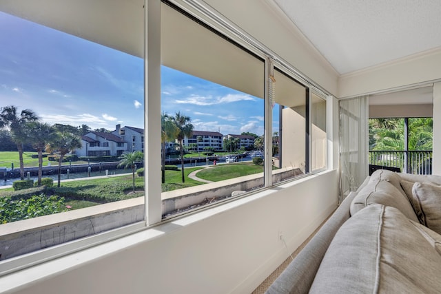 view of sunroom