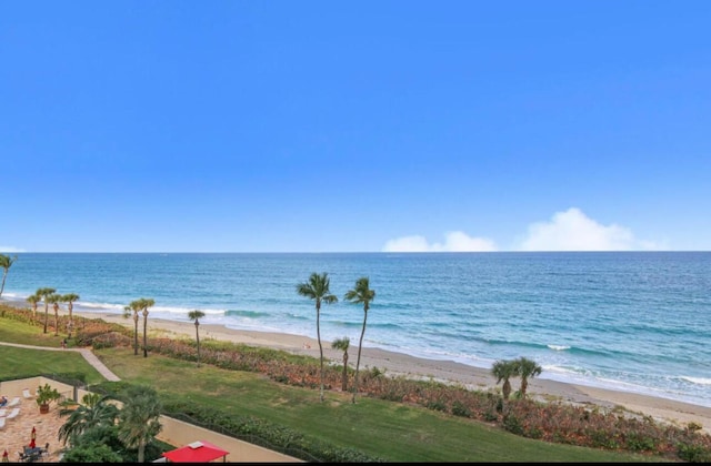 water view featuring a view of the beach