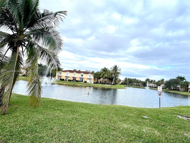 view of water feature