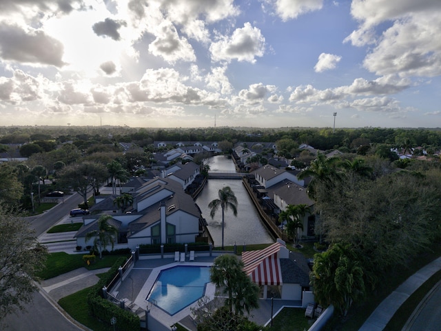 birds eye view of property featuring a residential view