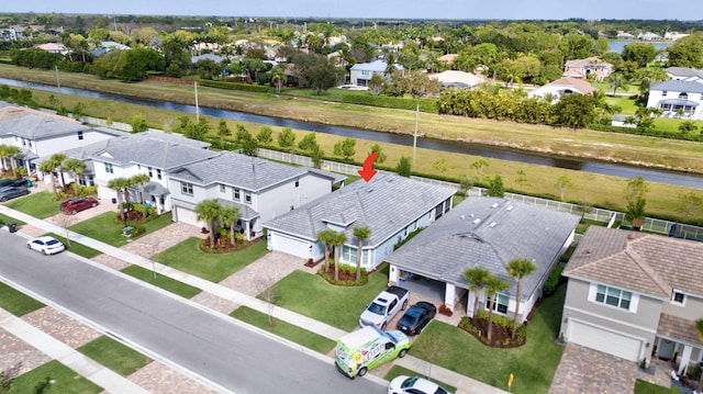 9633 Mosler Trl, Lake Worth, FL 33467 - aerial view of residential area featuring a nearby body of water