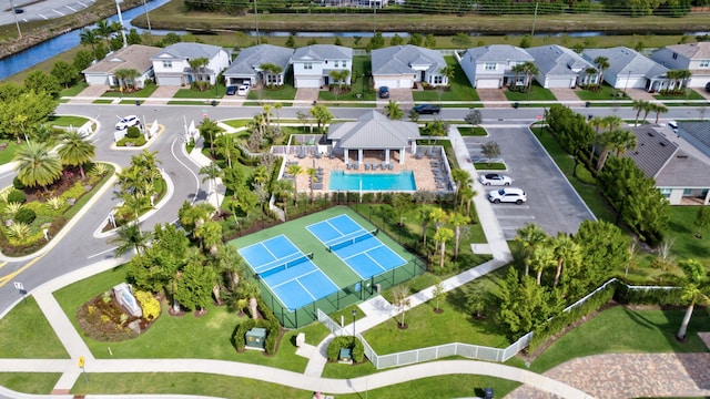 9633 Mosler Trl, Lake Worth, FL 33467 - aerial view of residential area featuring a large body of water
