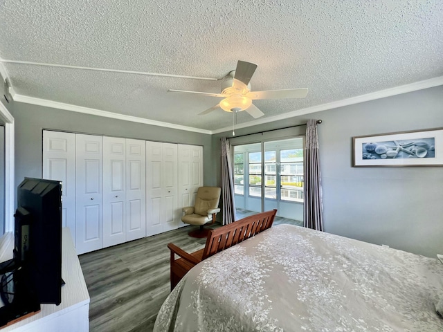 225 Westbury L 225, Deerfield Beach, FL 33442 - bedroom with a closet, wood finished floors, and ornamental molding