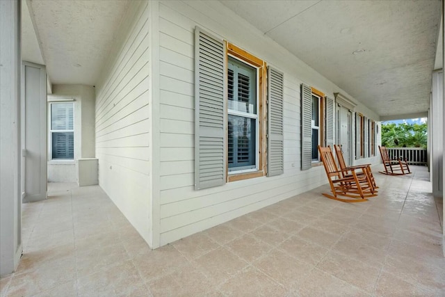 view of patio with covered porch