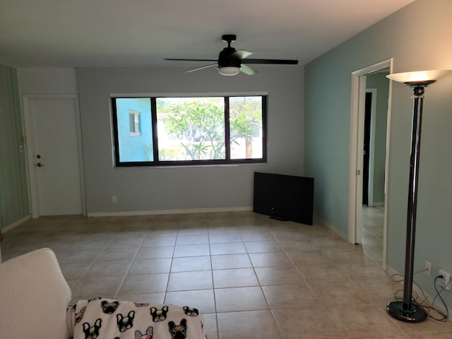 1821 N 50th Ave, Hollywood, FL 33021 - unfurnished room with a ceiling fan and light tile patterned floors