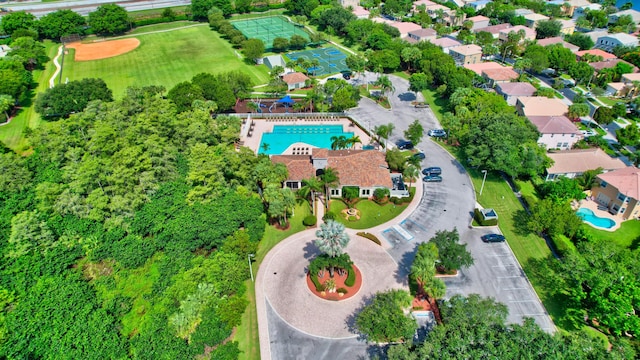 birds eye view of property featuring a residential view