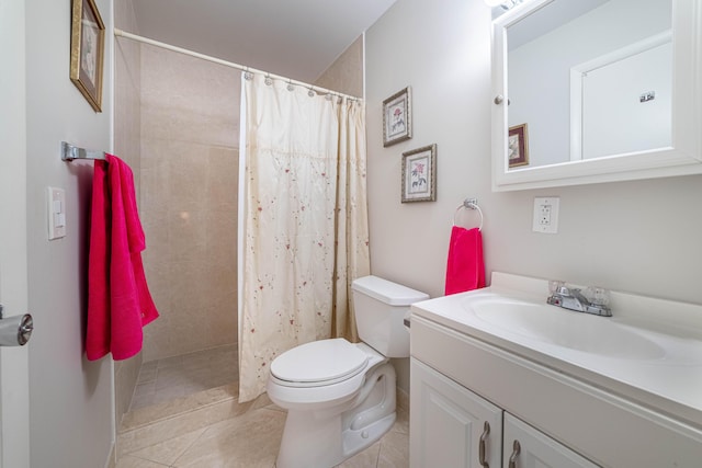 bedroom featuring multiple closets, visible vents, light tile patterned flooring, a textured ceiling, and ensuite bath