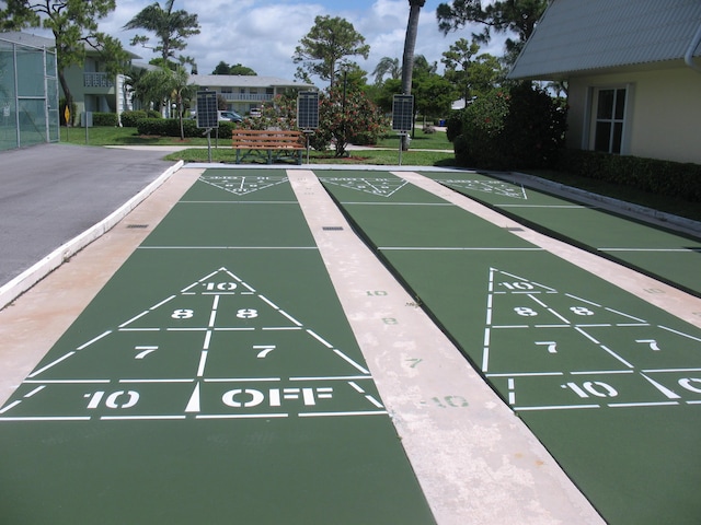 surrounding community with shuffleboard