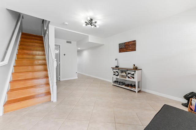 interior space featuring tile patterned floors