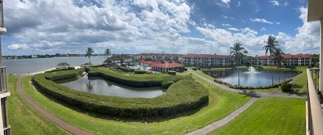 view of water feature