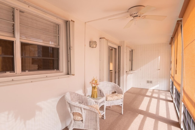 view of sunroom
