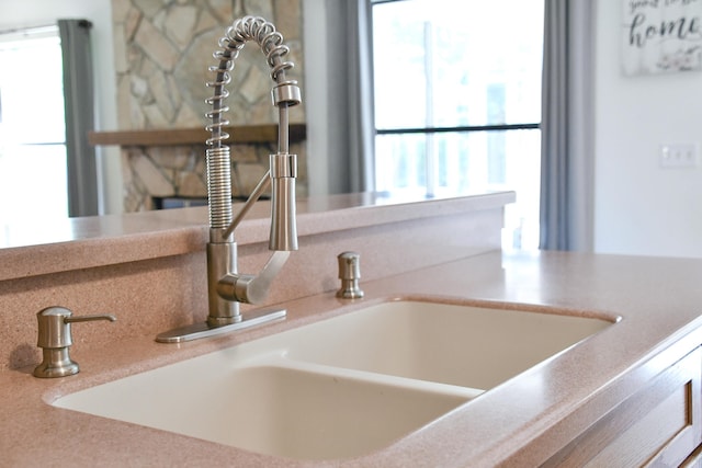 interior details with sink