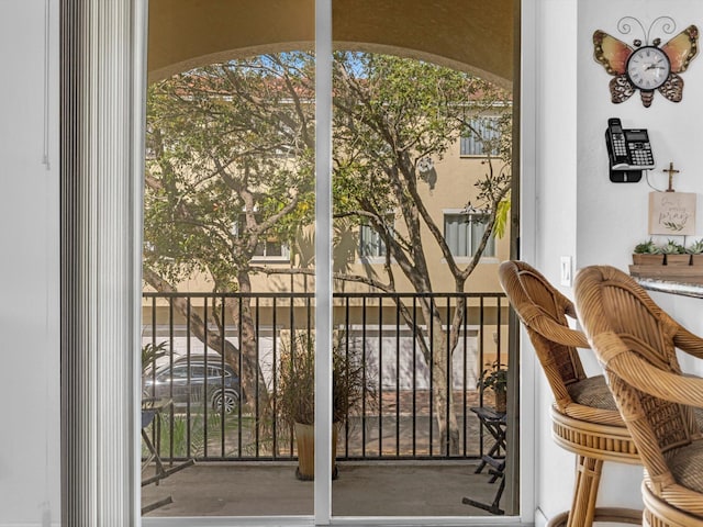 view of balcony