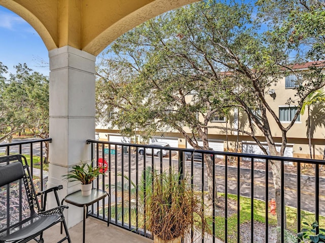 view of balcony