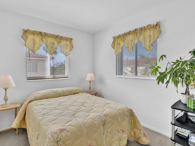 bedroom featuring carpet flooring