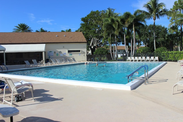 3371 Jog Park Dr, Greenacres, FL 33467 - view of pool featuring a patio