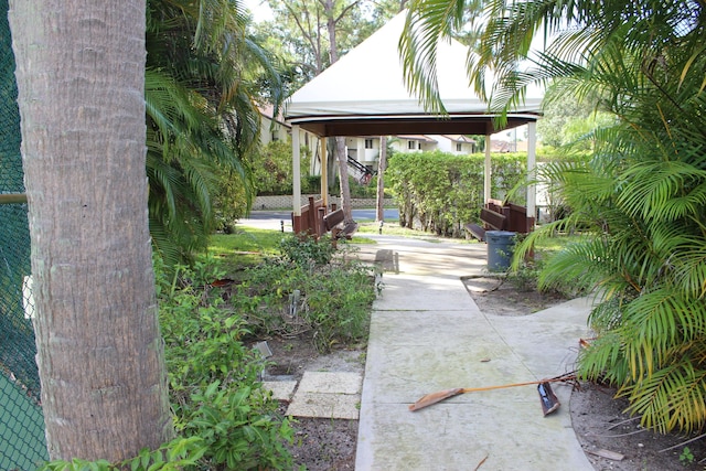 3371 Jog Park Dr, Greenacres, FL 33467 - view of yard with a gazebo