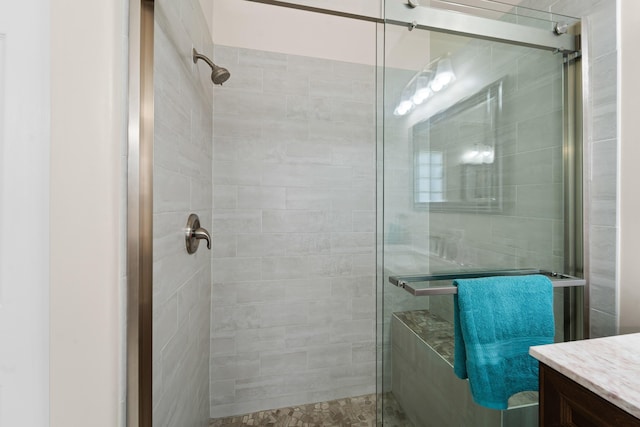 7087 Lombardy St, Boynton Beach, FL 33472 - full bathroom featuring a shower stall and vanity