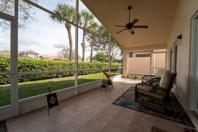 7087 Lombardy St, Boynton Beach, FL 33472 - sunroom / solarium with ceiling fan