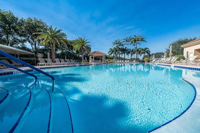 7087 Lombardy St, Boynton Beach, FL 33472 - community pool featuring a gazebo and a patio