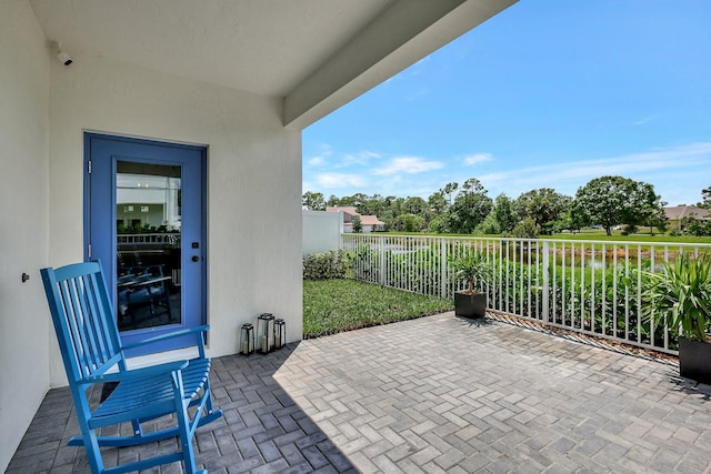 view of patio / terrace with fence